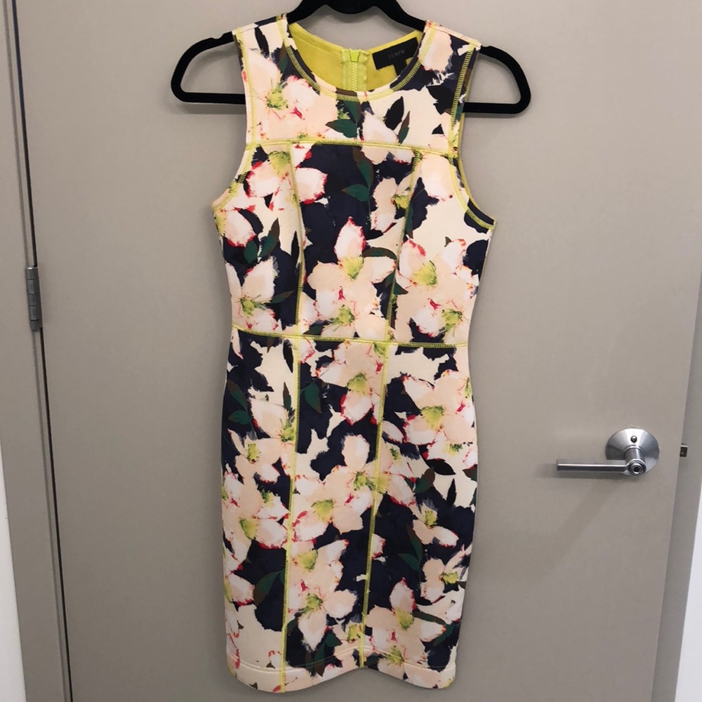 Jcrew Floral Cocktail Dress